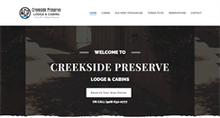 Desktop Screenshot of creeksidepreserve.com