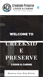 Mobile Screenshot of creeksidepreserve.com